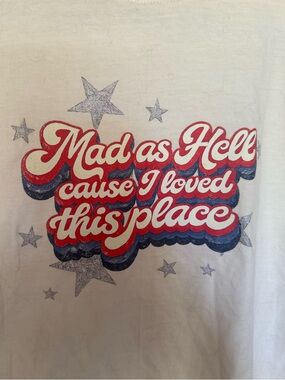 Mad as Hell Taylor Swift Lyric Cream Graphic Tee